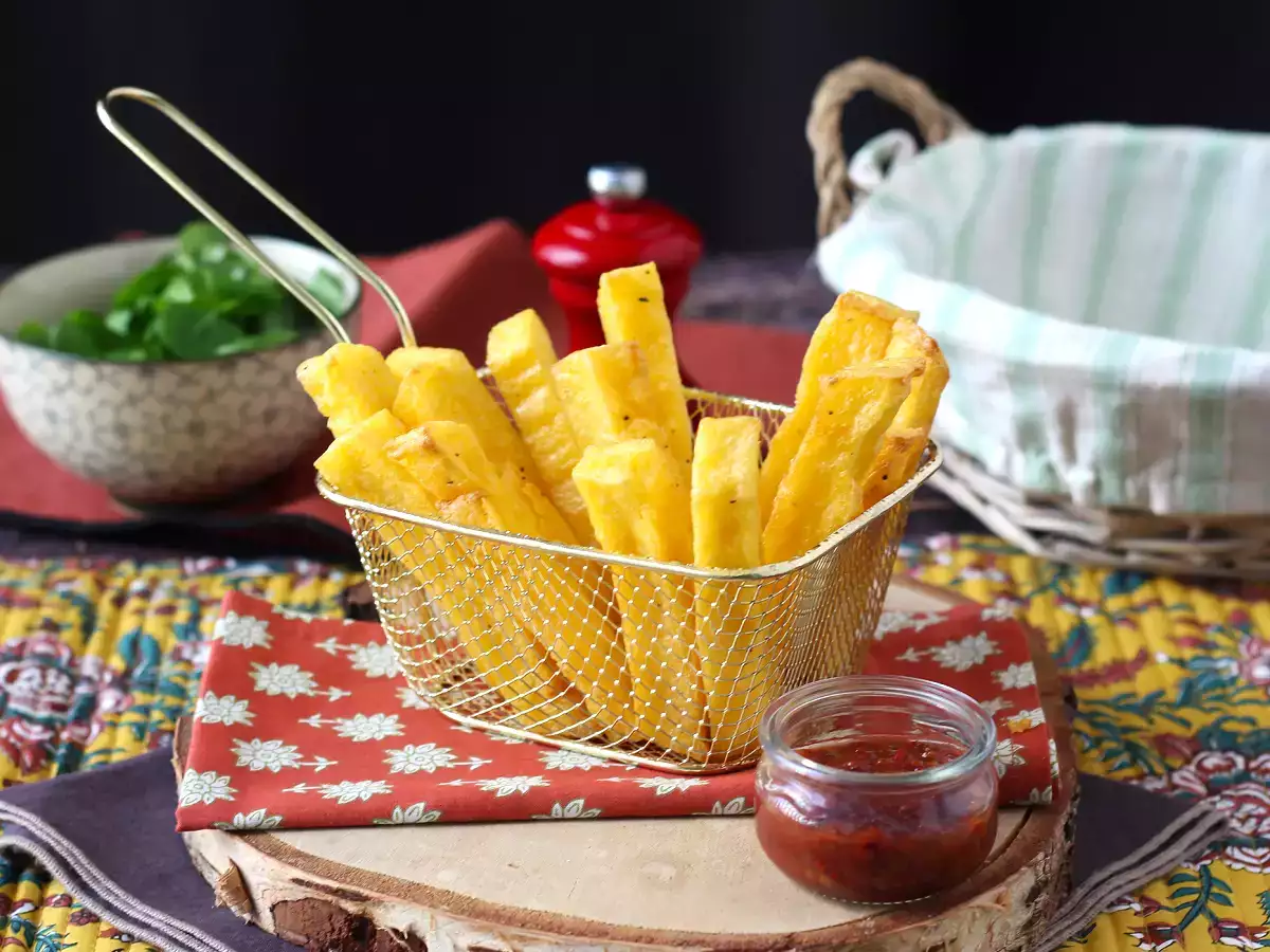 Полента, пържена във фритюрника: хрупкава, здравословна и без глутен - снимка 3