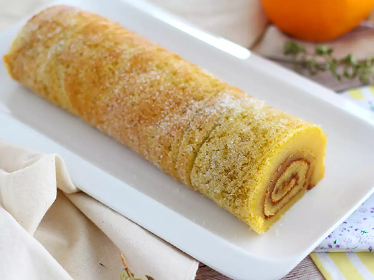 Португалско портокалово руло – Torta de laranja - снимка 2
