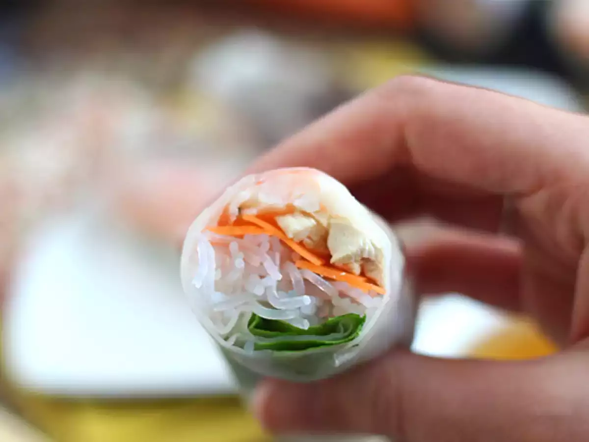 Пролетни рулца - пилешки скариди - снимка 4