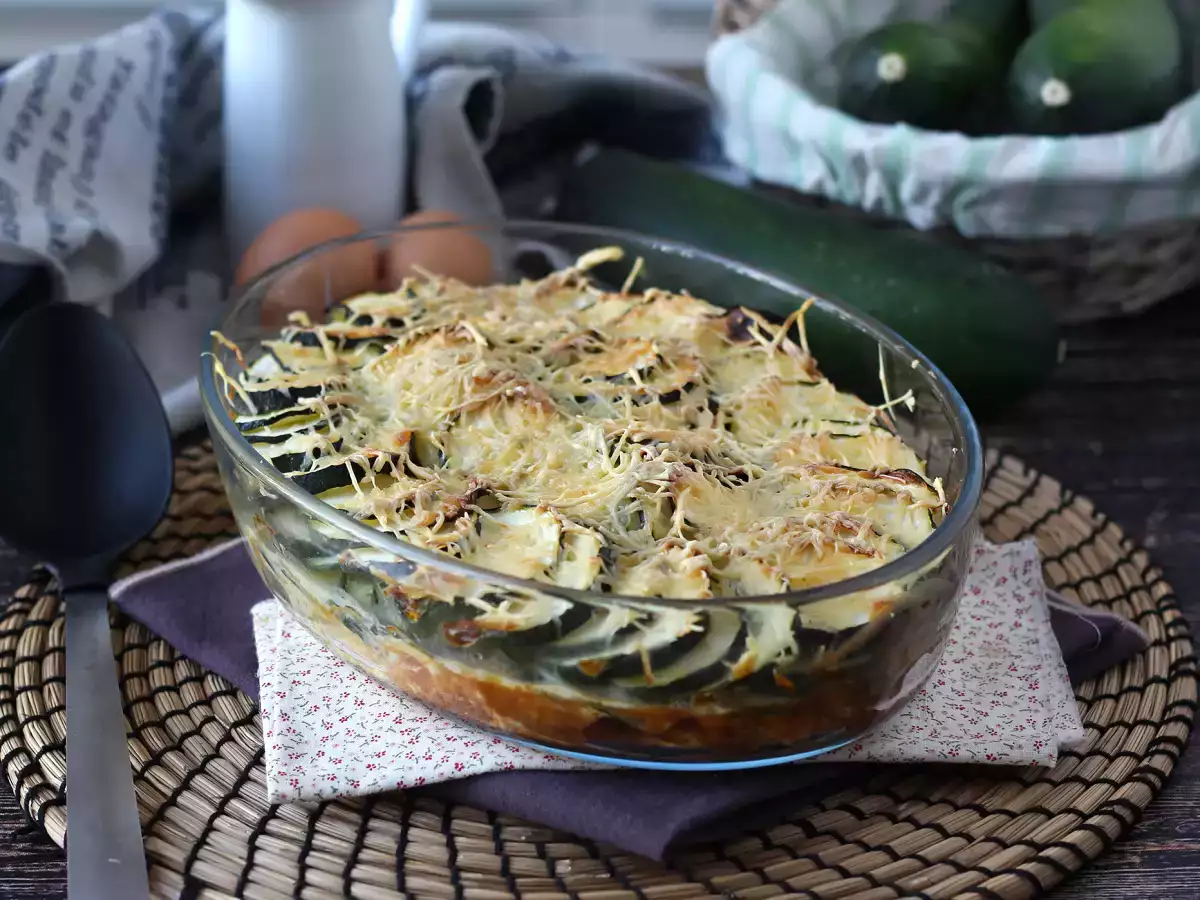 Прост гратен от тиквички - снимка 3