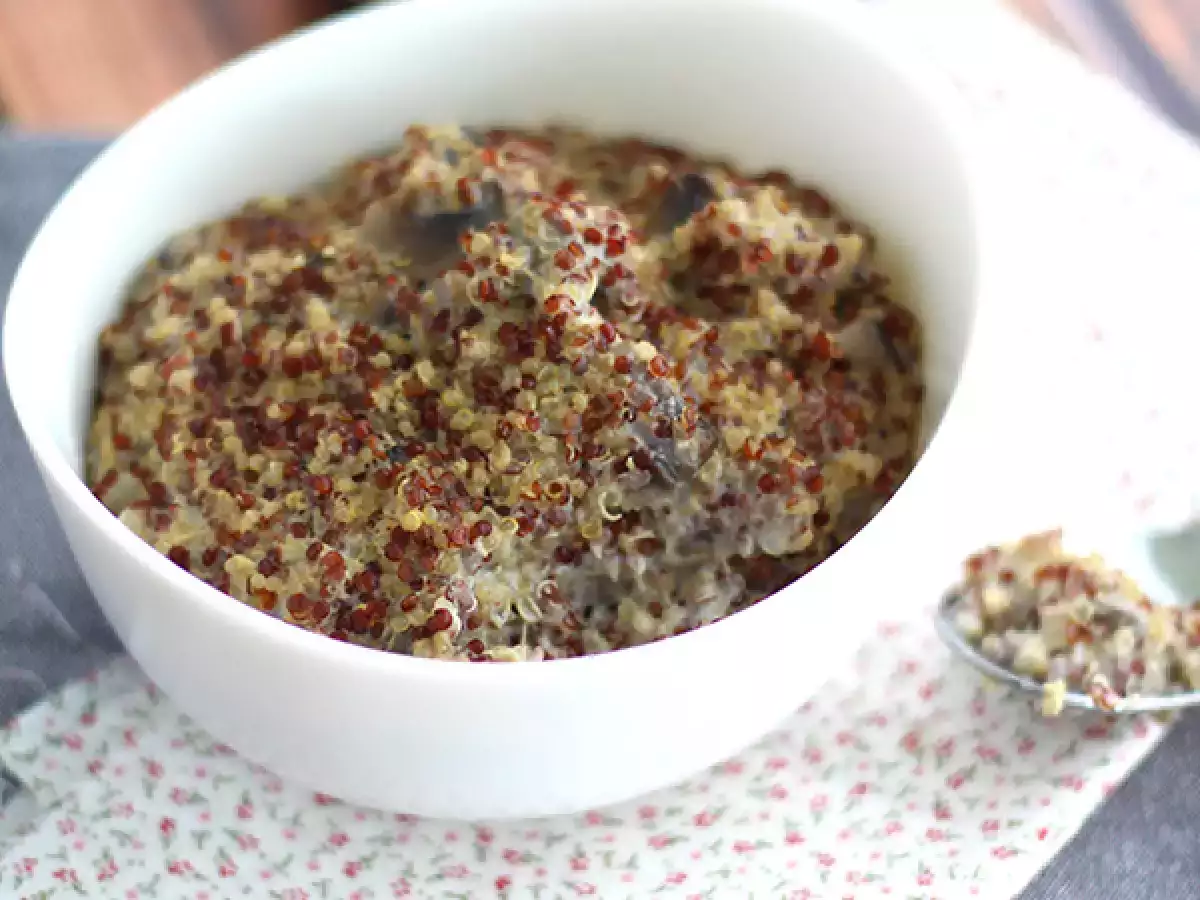 Ризото с киноа и гъби - снимка 3