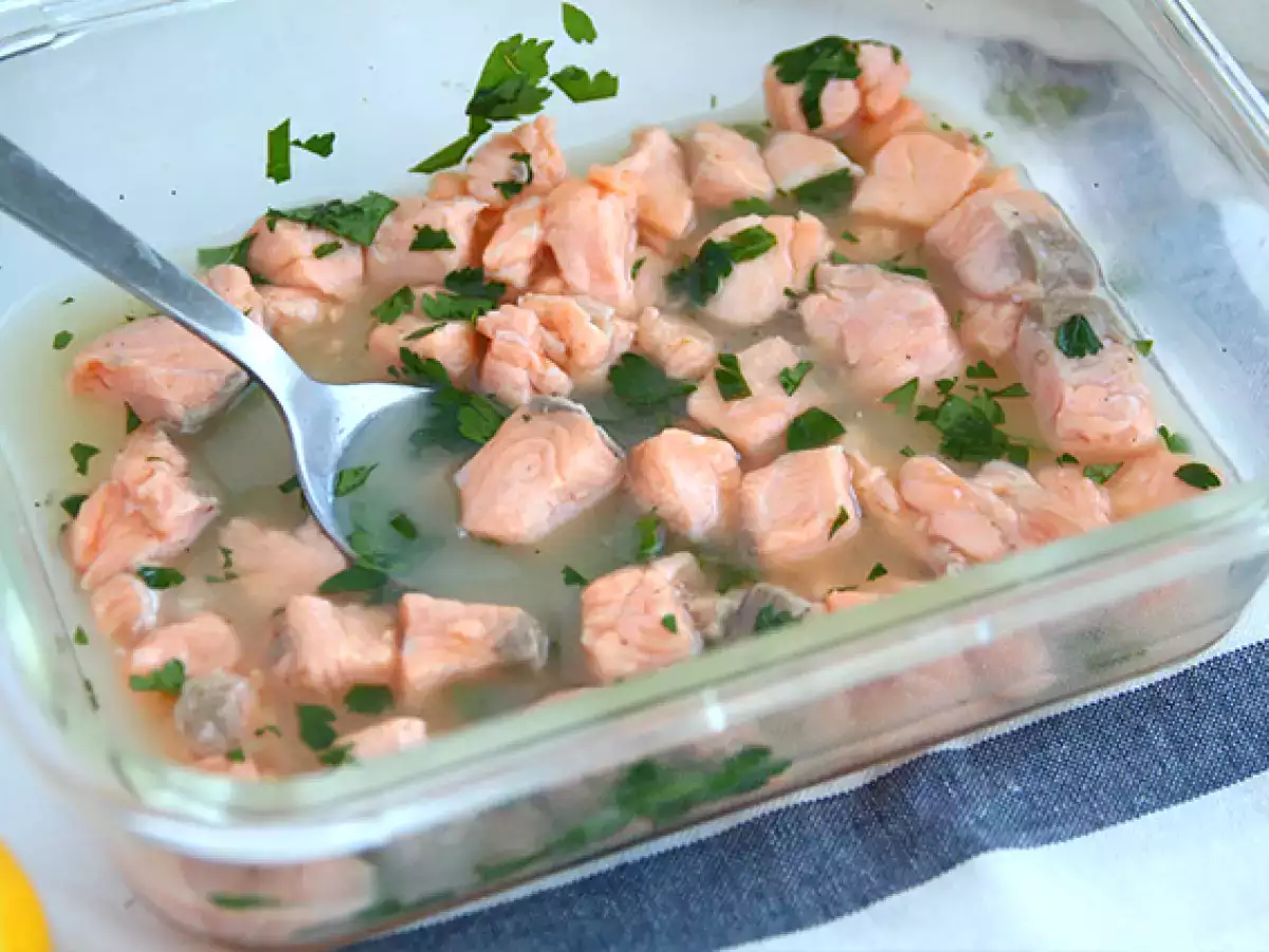 Сьомга, маринована в лимон - снимка 5