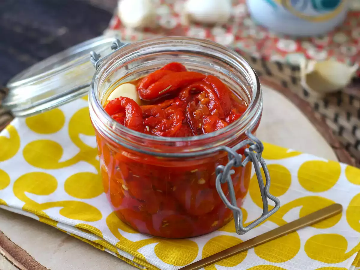 Салата от печени чушки във фритюрник - снимка 3