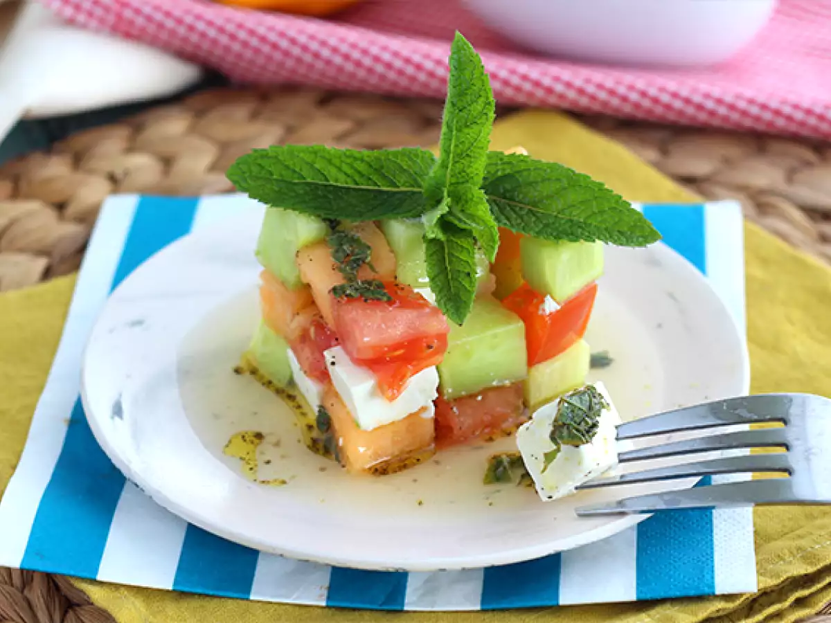 Салата с кубчето на Рубик - снимка 2