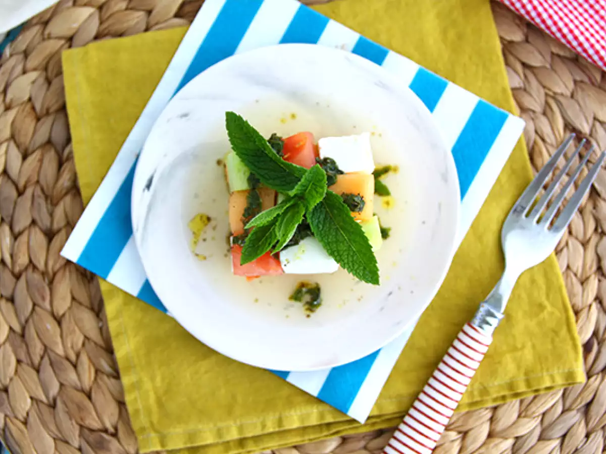 Салата с кубчето на Рубик - снимка 3