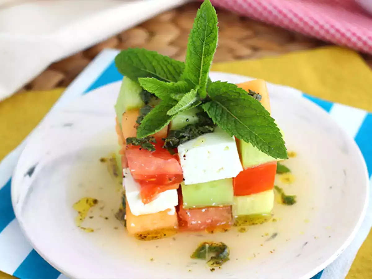 Салата с кубчето на Рубик - снимка 4