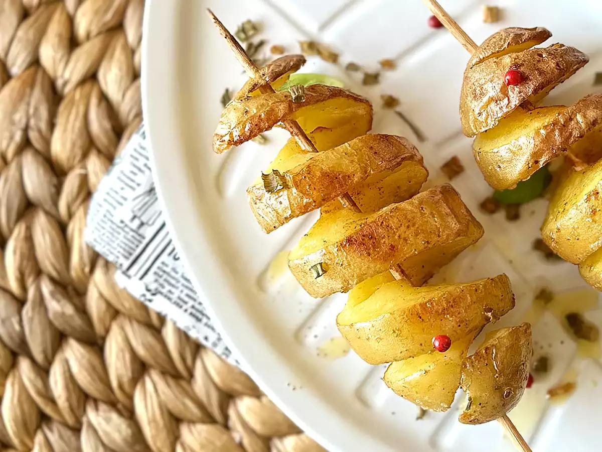 Спираловидни картофи на клечка - безотказната техника без машина - снимка 4