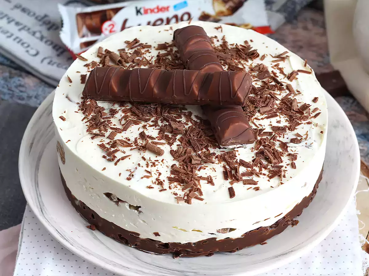 Страхотен чийзкейк без печене Kinder Bueno - снимка 4