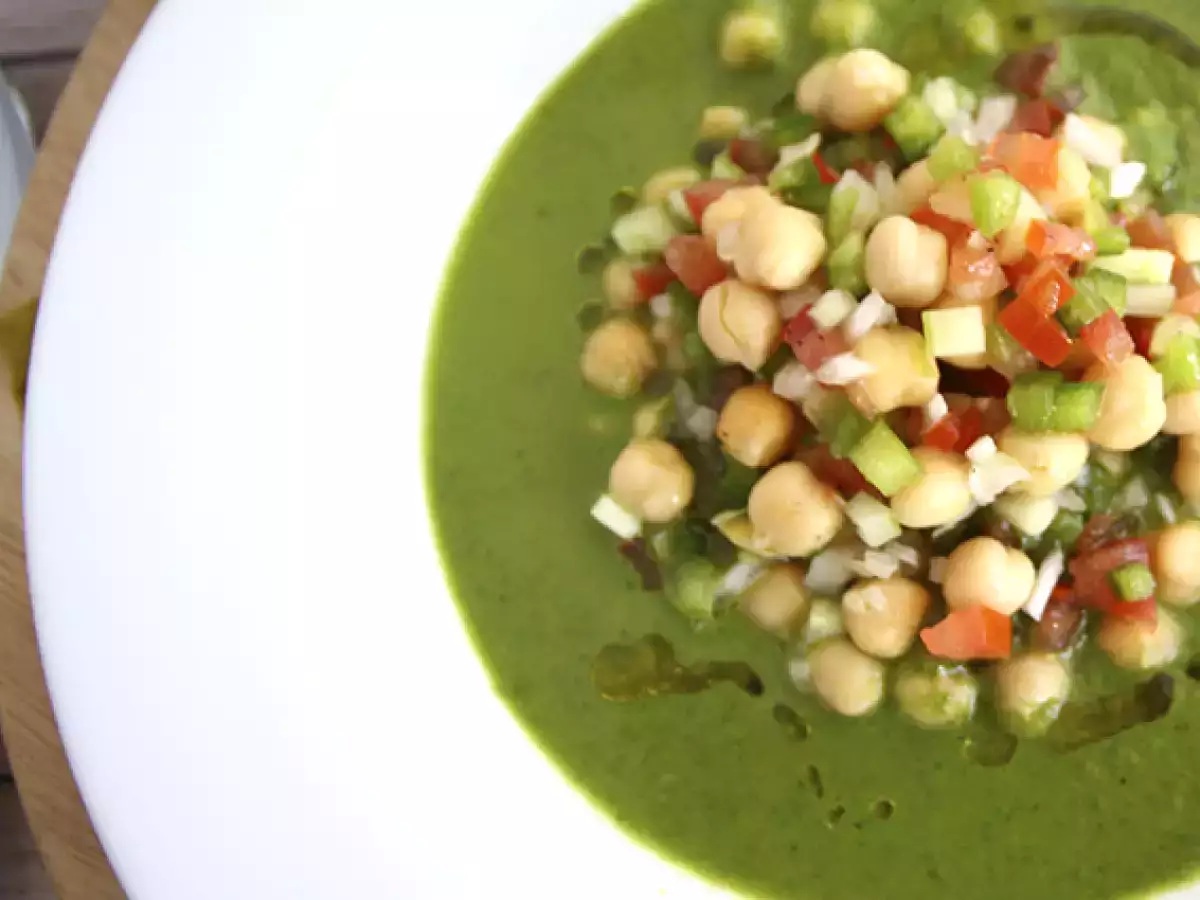 Супа от марули и салата от нахут - снимка 2