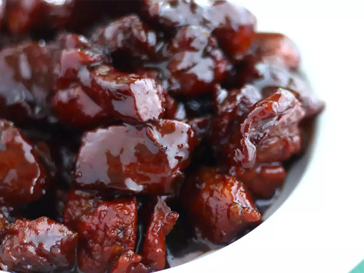 Свинско месо с карамел - снимка 2