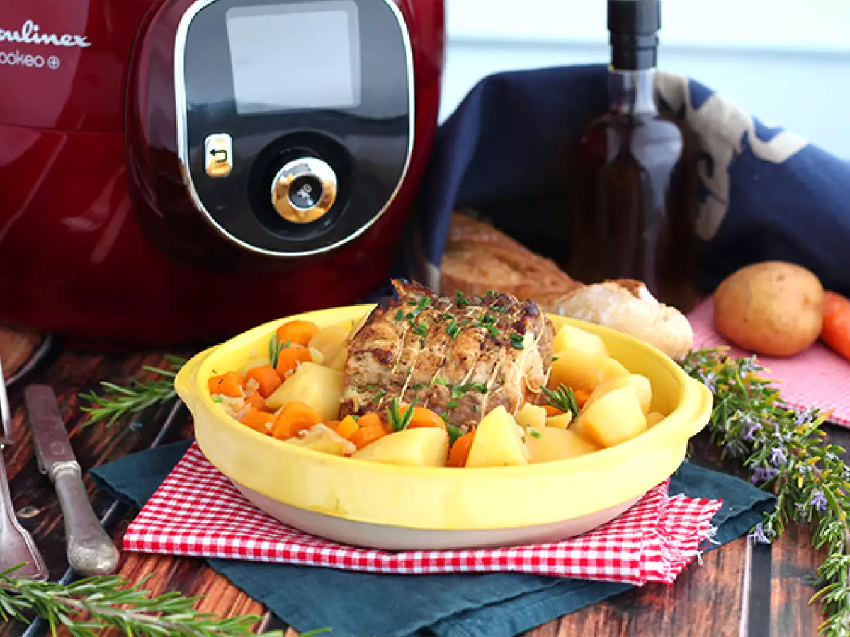 Свинско печено, рецепта на Cookeo