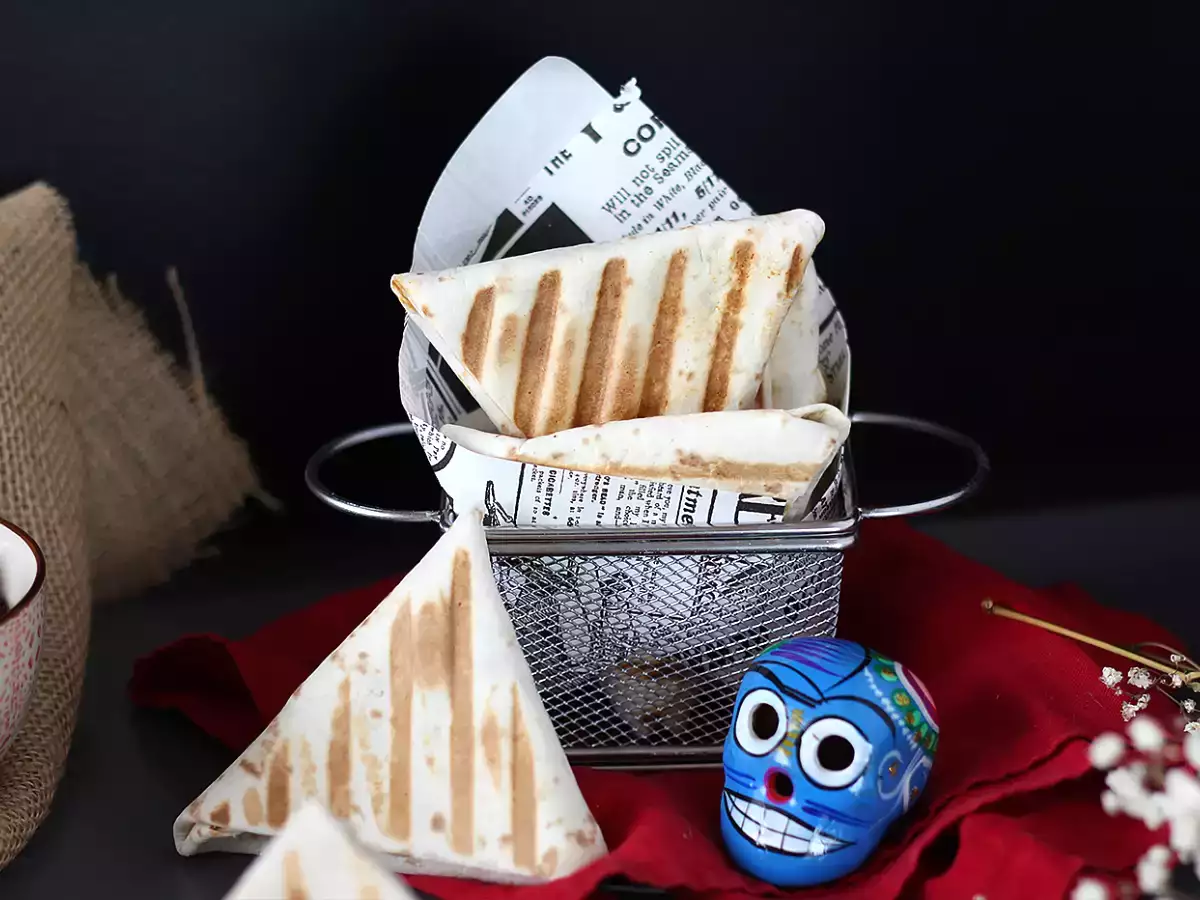 Такос със самоса от мляно месо - снимка 4