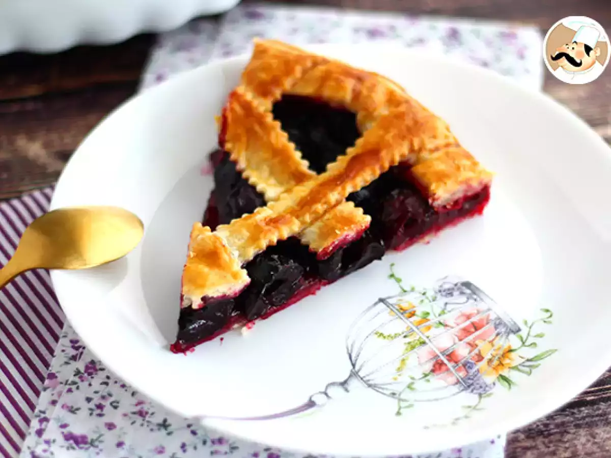 Тарт от бутер тесто с череши - снимка 3