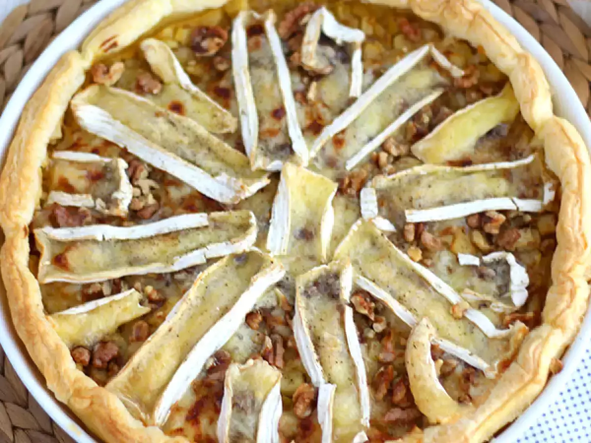 Тарт с камамбер и ябълки - снимка 2