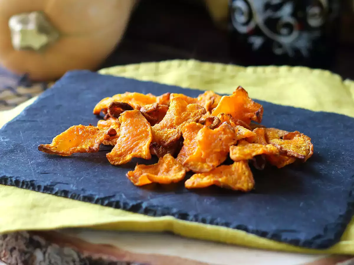 Тиквен чипс във фритюрник: лек и вкусен - снимка 2
