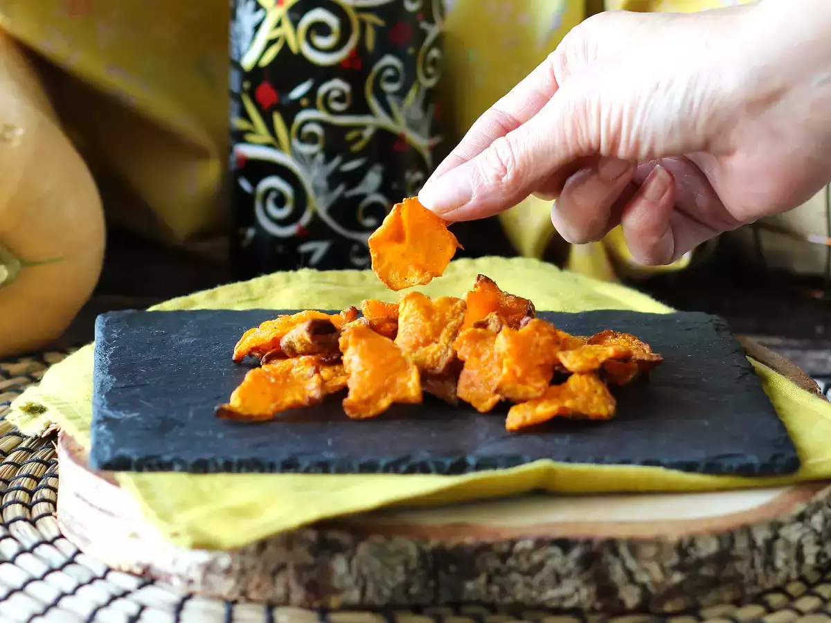 Тиквен чипс във фритюрник: лек и вкусен - снимка 3