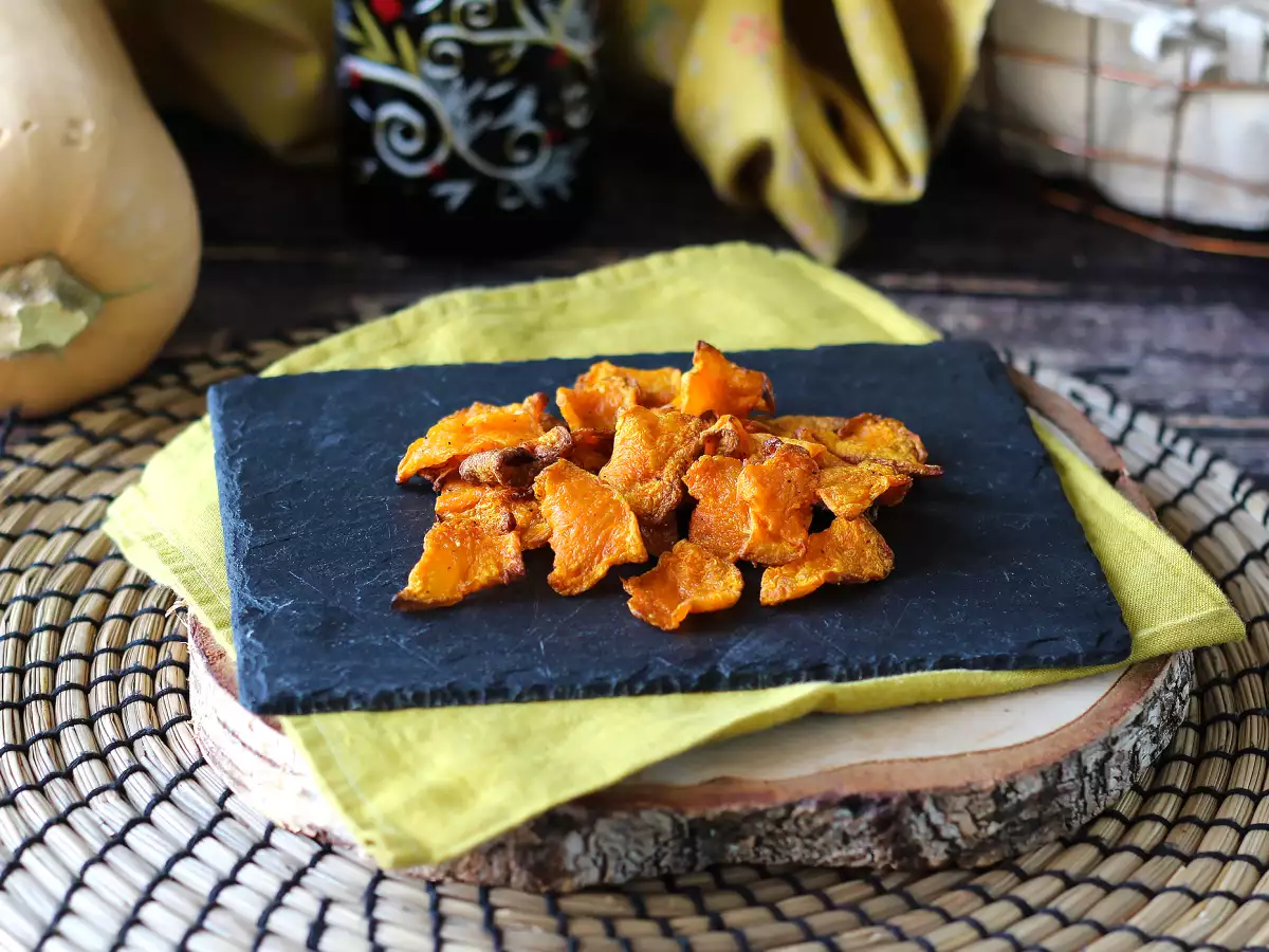 Тиквен чипс във фритюрник: лек и вкусен - снимка 5