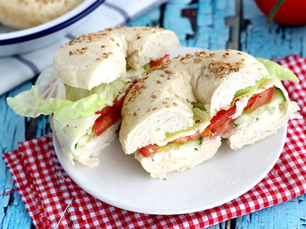 Вегетариански багел - снимка 2