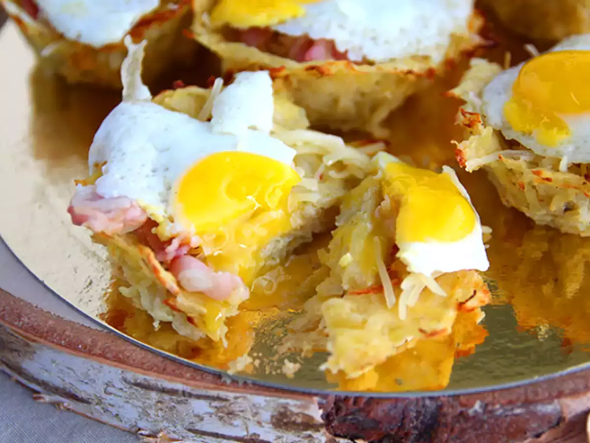 Великденски гнезда с картофи - снимка 4