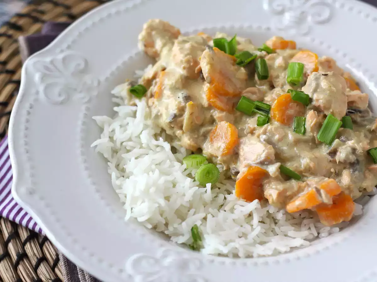 Вкусна яхния от сьомга - снимка 4