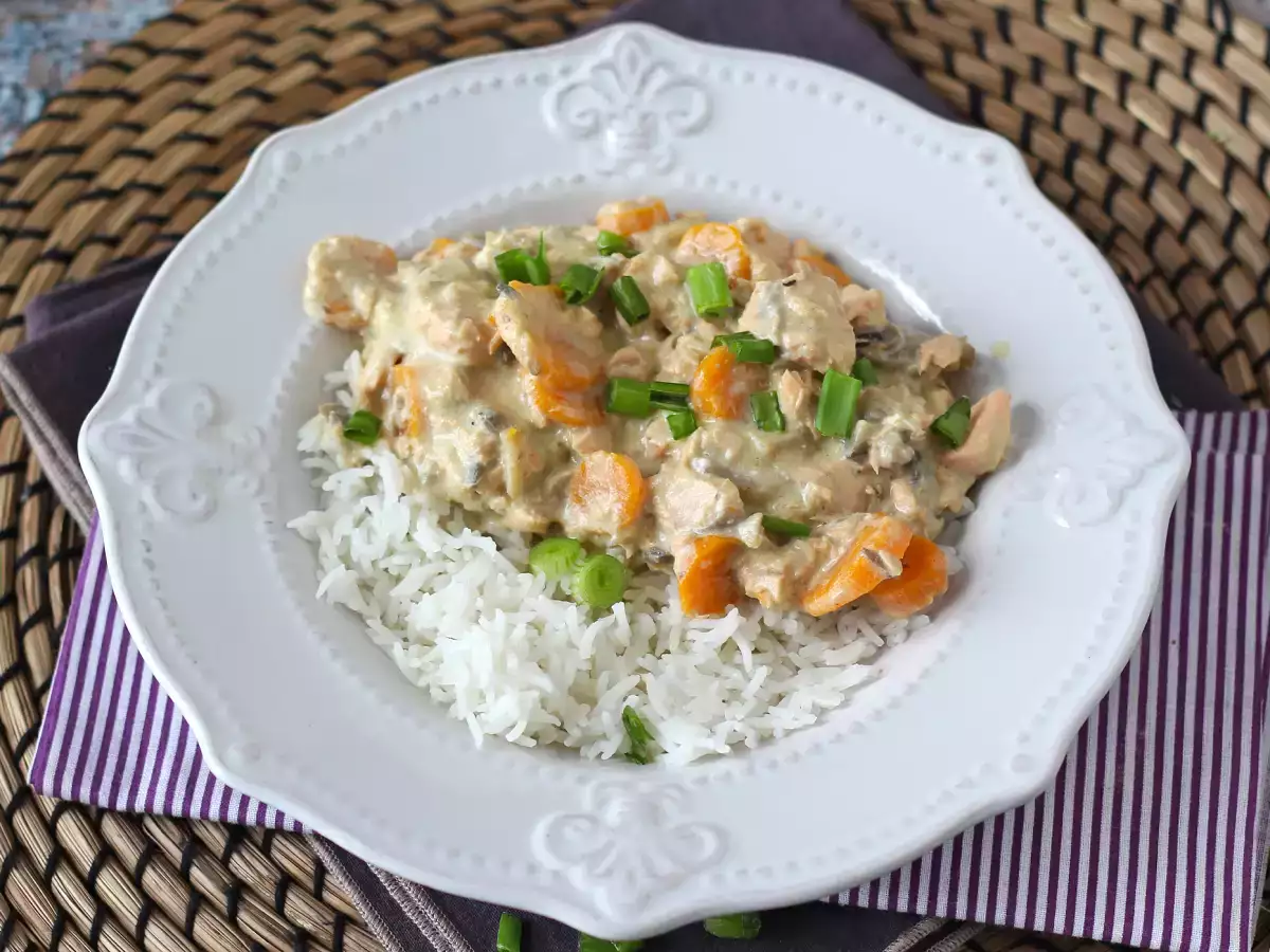 Вкусна яхния от сьомга - снимка 5