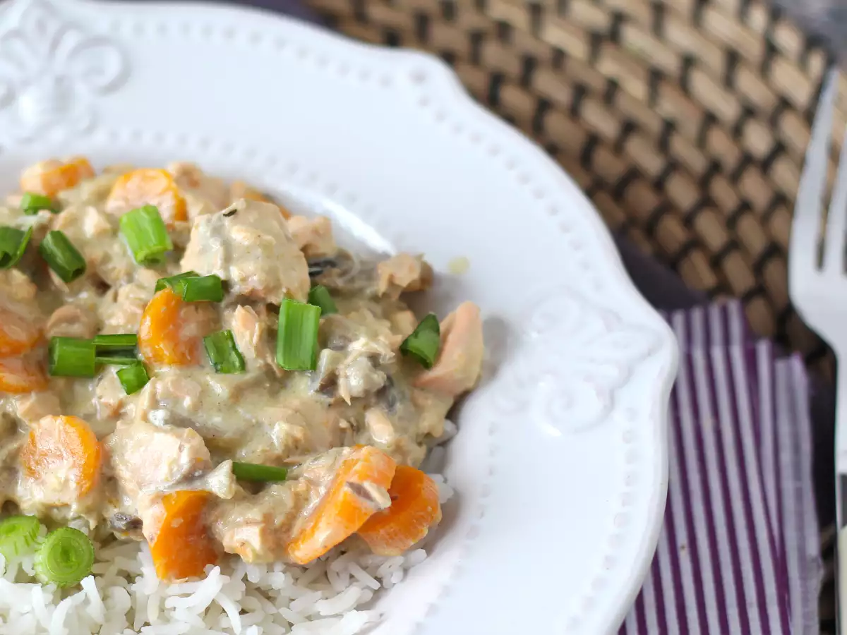 Вкусна яхния от сьомга - снимка 6