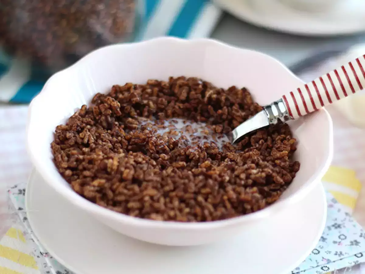 Зърнени храни с шоколадови пухчета. Кокосови бонбони - снимка 2